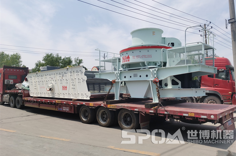 沖擊式破碎機(jī)、振動篩發(fā)貨圖