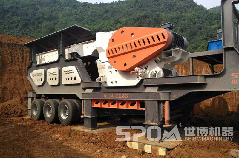 粗碎車載移動(dòng)碎石機(jī)，顎破移動(dòng)碎石機(jī)